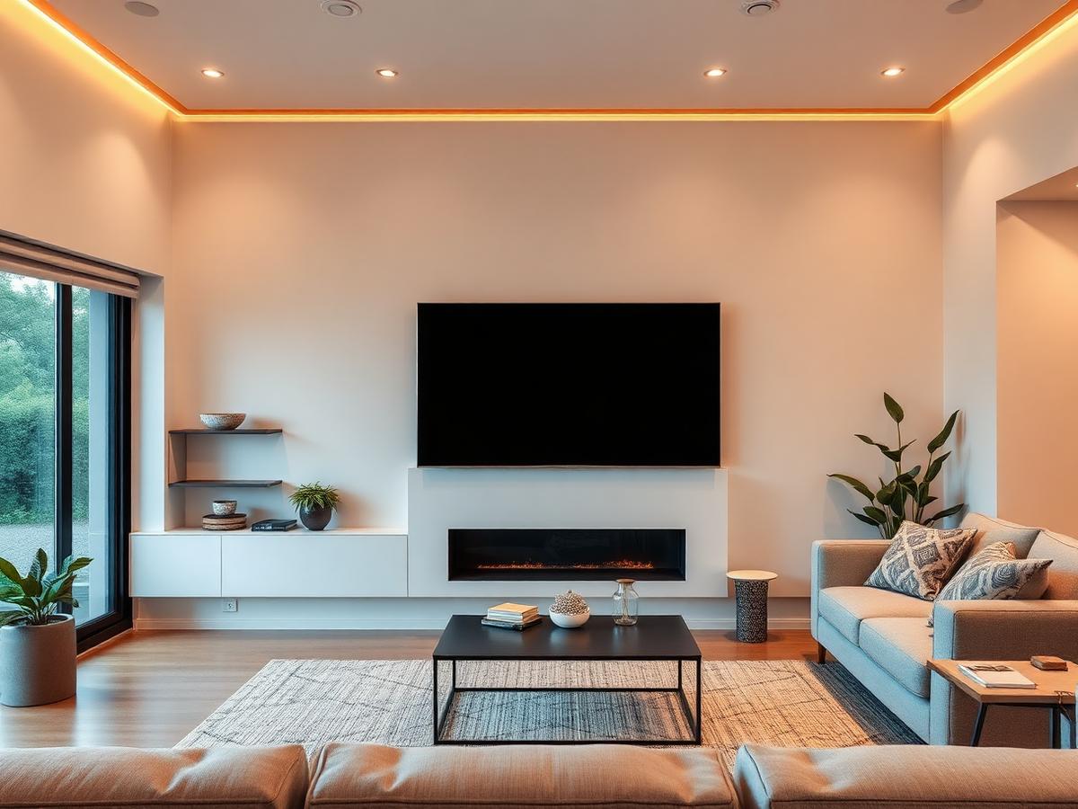 Clean TV wall mount